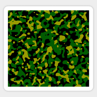 Camouflage green and yellow Sticker